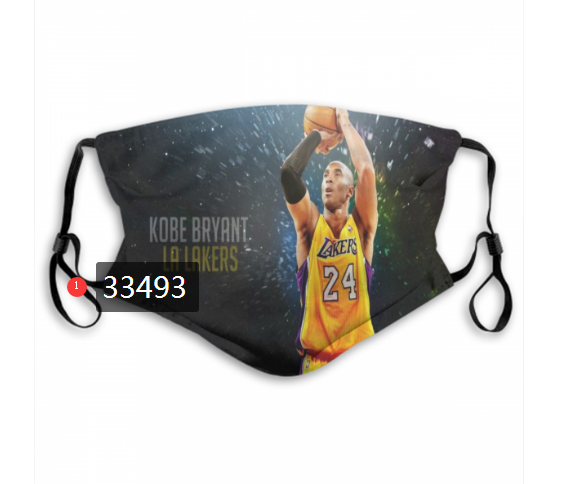 2021 NBA Los Angeles Lakers #24 kobe bryant 33493 Dust mask with filter